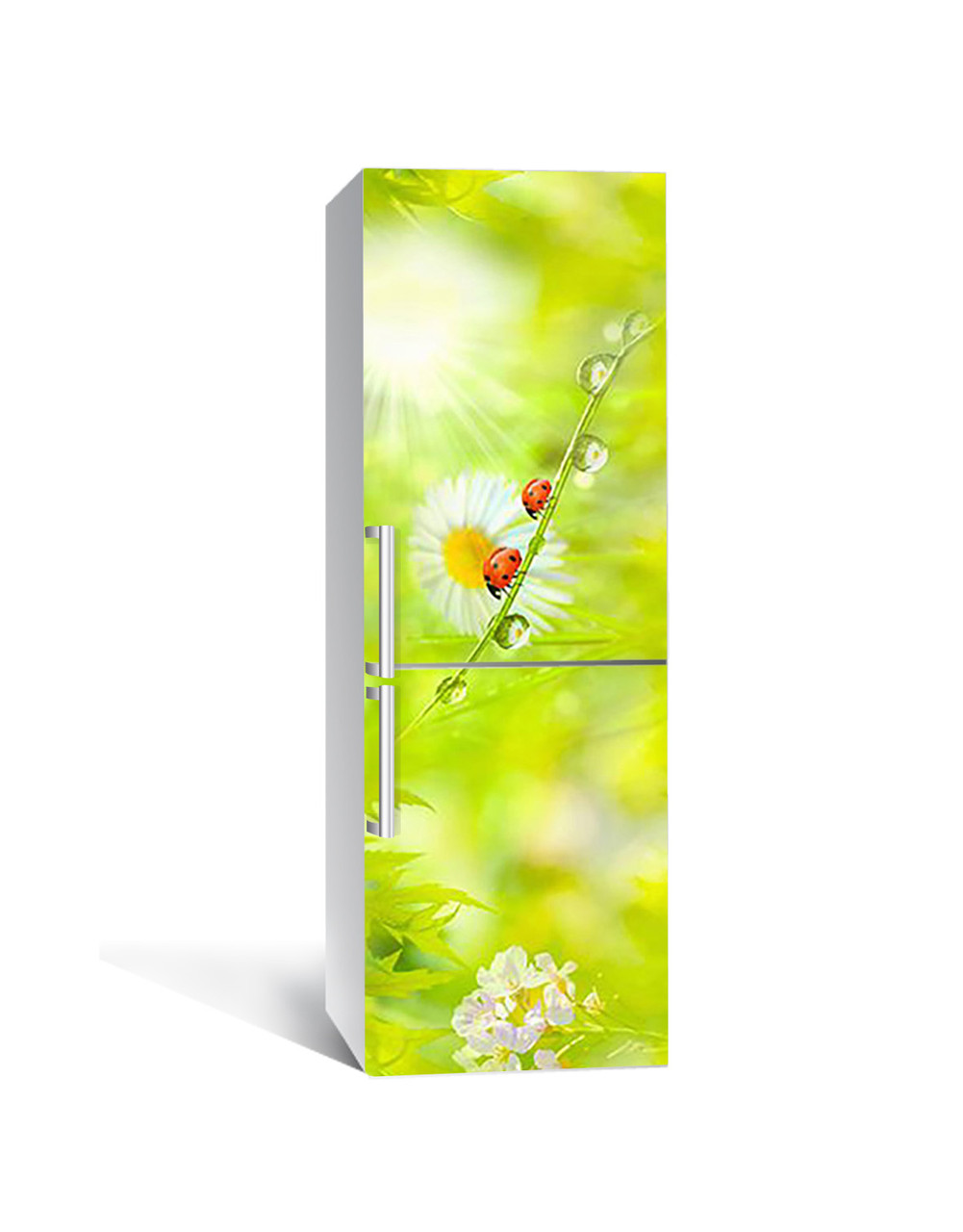 65х200 см Плівка самоклеюча для холодильника, декор холодильника, шпалери для холодильника Ранкова роса, фото 1
