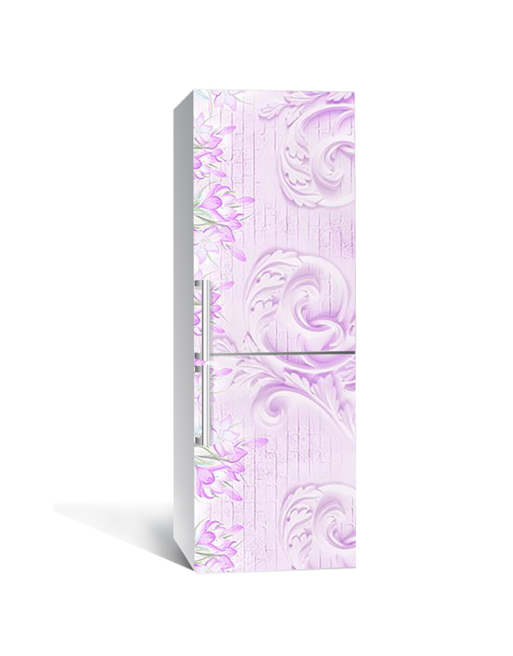 65х200 см Плівка самоклеюча для холодильника, декор холодильника, шпалери для холодильника Зефірна ліплення, фото 1