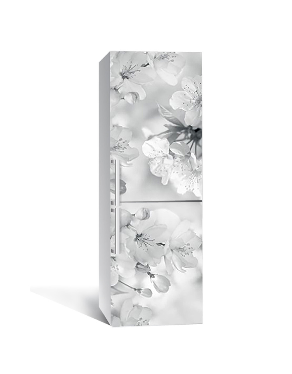 Наліпка на холодильник Чорно-біле чарівність 60х180 cм декор для обклеювання кухні, фото 1