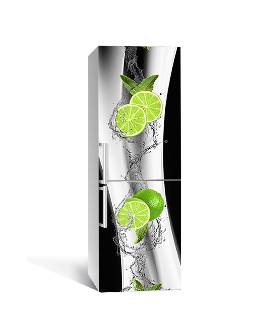 Плівка самоклейка кольорова для холодильника Купання лайма 60х180 cм плівка для кухонних меблів вініл самоклеюча, фото 1