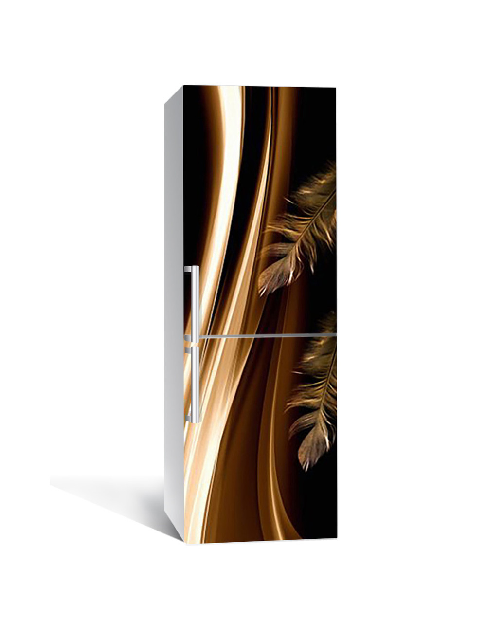 65х200 см Плівка для холодильника, наклейки на холодильник, плівка для кухонних меблів Пір'я жар-птиці, фото 1