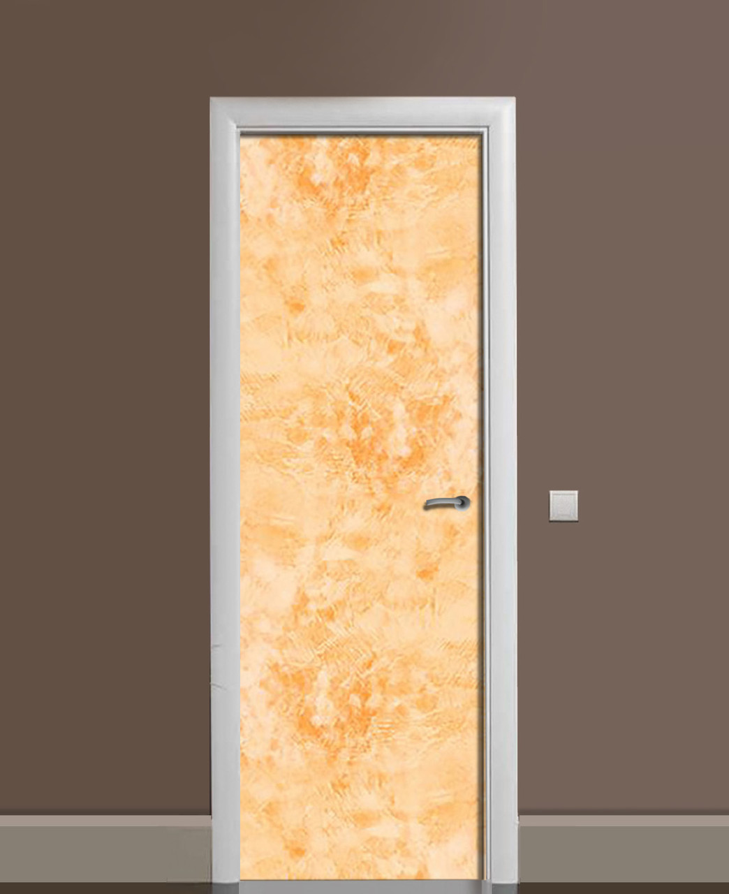 65х200 см, Декоративні наклейки на двері, наклейки на кухню, наклейки на двері міжкімнатні, наклейка вініл Місячна пастель