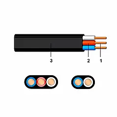 Силовий кабель Gal Kat ВВГНГ-LS-П 3х1,5