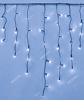Новогодняя светодиодная гирлянда-бахрома КОНУС 180 LED 5м*0.6м синий