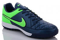 Сороконіжки Nike Tiempo TF зелені футбольні багатошиповки найк темпо стоноги найк тіемпо футбольне взуття найк