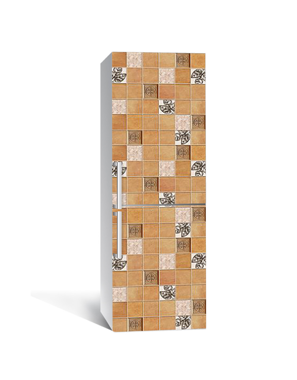 65х200 см Плівка для холодильника, наклейки на холодильник, плівка для кухонних меблів Кавова плитка, обклеювання кухні, фото 1