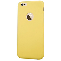 Силиконовый чехол накладка JoyRoom Macaron Series for iPhone 6/6S, Yellow