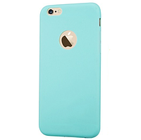 Силиконовый чехол накладка JoyRoom Macaron Series for iPhone 6/6S, Light Blue