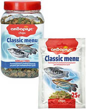 Корм для риб чіпси Classic Menu банку 150гр