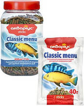 Корм для риб палички Classic Menu банку 150гр