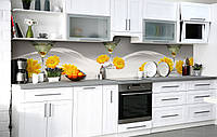 60х250 см Кухонний фартух плівка, вінілові наклейки для кухні, інтер'єрні наліпки на стіну Мартіні в кольорах 60х250 см вінілова