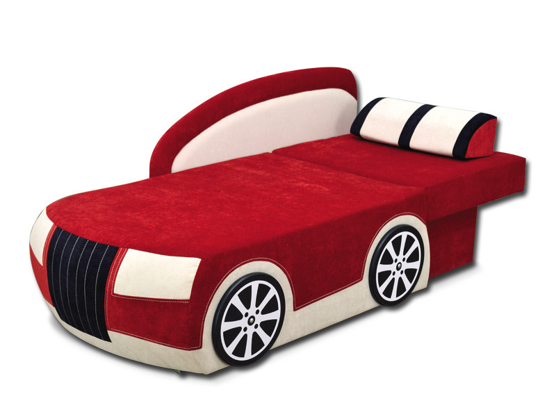 Детский диван машинка АУДИ кровать - диванчик сп.м 195х80 красный - фото 6 - id-p1527293750