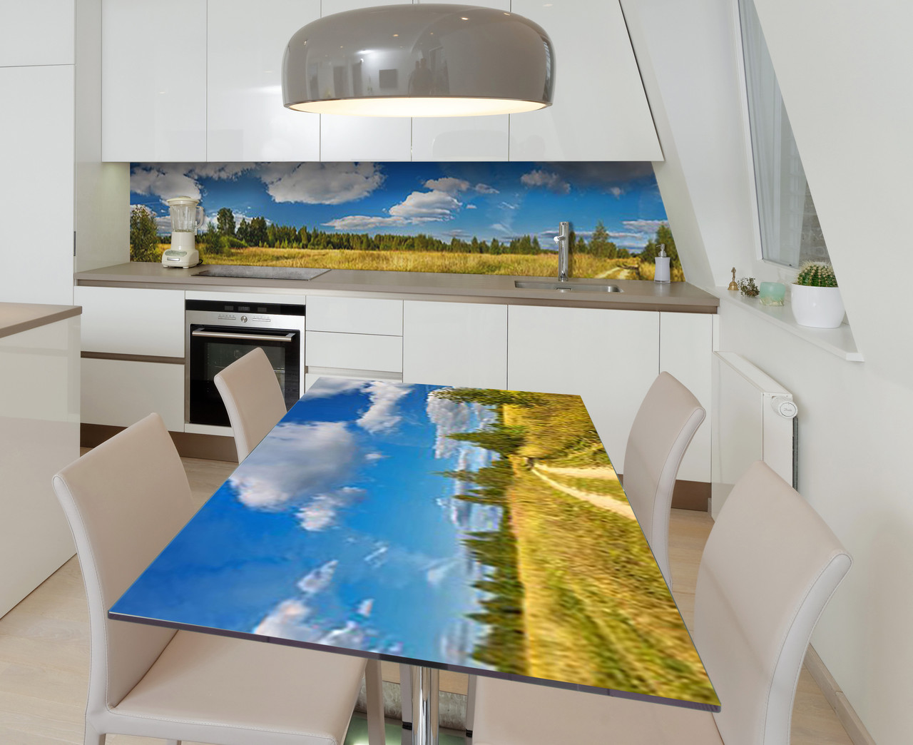 60х120 см Плівка на кухонну стільницю, клеюча плівка для кухні, обклеювання кухні, самоклейка кольорова, Z184464st, фото 1