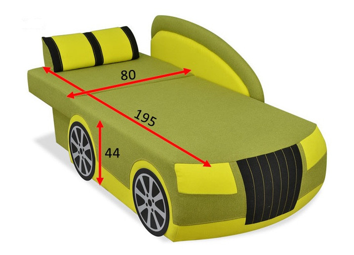 Детский диван машинка АУДИ кровать - диванчик сп.м 195х80 серый - фото 2 - id-p1527299157