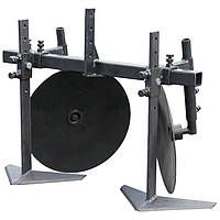 Дисковий підгортач просапник ПД9 на мотоблок (2 диска - Ø360, 2 плоскоріза 320мм, сцепка подвійна (економ)