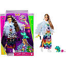 Лялька Барбі Екстра у райдужній сукні Barbie Extra GYJ78, фото 9