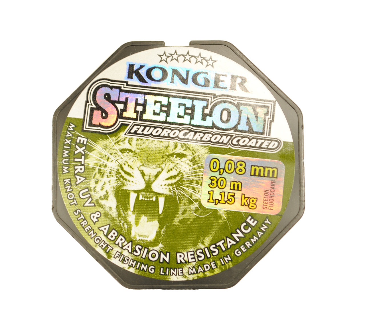 Волосінь  Konger STEELON FLUOROCARBON COATED 0.08mm/30m (колір - світло-сірий