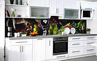 60х250 см, Фартук пвх для кухни, 3D фартук, самоклеющаяся пленка для кухни, самоклейка цветная Нектар богов