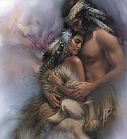 Набор алмазной вышивки (мозаики) "Нежность и защита". Художник Lee Bogle 50х50