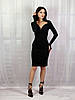 Жіноче плаття з фактурної бандажної тканини Poliit 8890 чорний 36, фото 8
