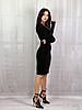 Жіноче плаття з фактурної бандажної тканини Poliit 8890 чорний 36, фото 2