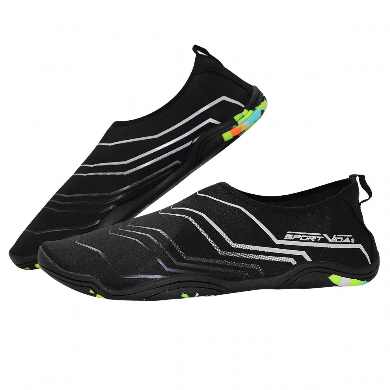 Взуття для пляжу і коралів (аквашузы) SportVida SV-GY0006-R45 Size 45 Black/Grey