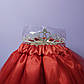 Костюм принцеси новорічний 1-8 років спідниця червона фатинова та корона з камінням 1 шт, фото 4