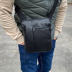 Чоловіча сумка через плече, барсетка месенджер повсякденна містка Slim