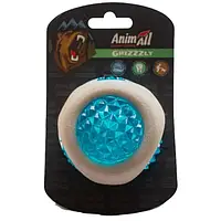 Игрушка AnimAll GrizZzly светящийся LED-мяч, бело-синий