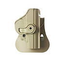 Тактична полімерна кобура для Макарова (Makarov) IMI-Z1320 Чорний, фото 7