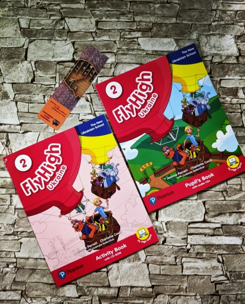 Набір книг Англійська мова для поч. класів "Fly High Ukraine 2 Pupil's Book & Activity Book" Pearson