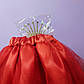 Костюм принцеси новорічний 1-8 років спідниця червона фатинова та корона з камінням 1 шт, фото 2