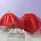 Костюм принцеси новорічний 1-8 років спідниця червона фатинова та корона з камінням 1 шт, фото 4