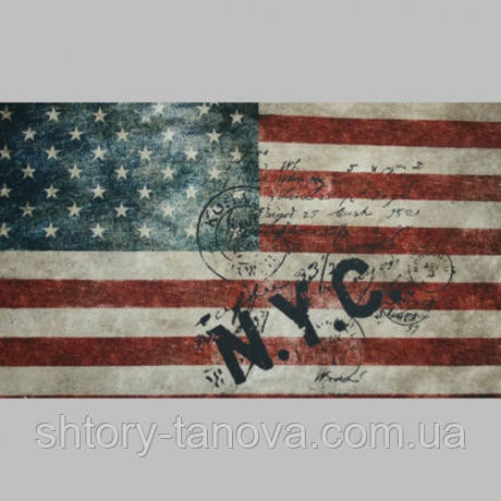 ДЕКОР-КУПОН ДЛЯ НАВОЛОЧКИ ПОШТОВА МАРКА ПРАПОР USA, фото 1