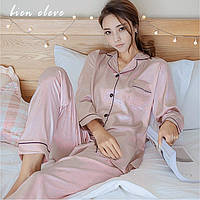 Атласна піжама костюм Фламінго JULY'S SONG розмір XL рожевий