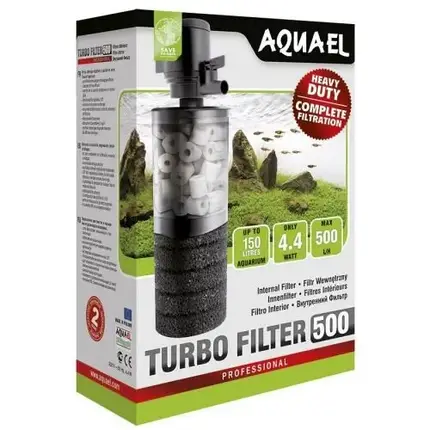 Внутрішній фільтр AQUA EL Turbo Filter 500 для акваріума до 150 л, фото 2