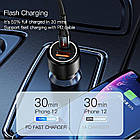 Автомобільний зарядний пристрій 2xUSB 42W швидке заряджання для телефона смартфона для авто QC3.0 (18W) +, фото 3