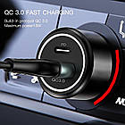 Автомобільний зарядний пристрій 2xUSB 42W швидке заряджання для телефона смартфона для авто QC3.0 (18W) +, фото 5
