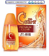 Rohto C3 Premium Clear Капли при ношении контактных линз c витамином A, E, Таурином, 18 мл