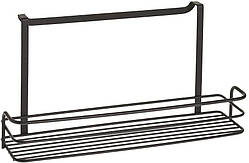 Полиця для ванної Metaltex Origin Lava чорна 34х11х17см (401103)