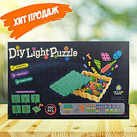 Конструктор с подсветкой TU LE HUI Diy Light Puzzle с Электрошуруповертом (200 деталей)