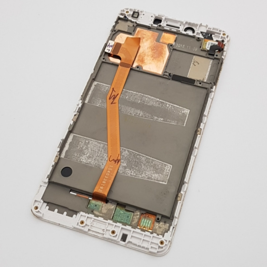 С дефектом. Дисплей Lenovo K6 Note K53a48 модуль белый Сервисный