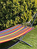 Одномісний гамак RIO XL Кольоровий 200х100 з планкою WCG, фото 4