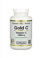 Витамин C 1000 мг, California Gold Nutrition 240 растительных капсул