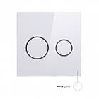 Кнопка зливу для інсталяції Q-TAP подвійна глянцева біла 82858 QT0211P01V1176W, фото 3