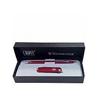 Подарочный набор ручка и ножик многофункциональный Швейцария 2201047