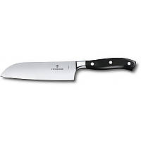 Кухонный нож с широким лезвием Швейцария 17 см. с черной ручкой 220898