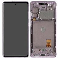 Дисплей (экран) для Samsung G780F Galaxy S20 FE/G781B + тачскрин, черный, Amoled, оригинал, с передней панелью