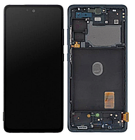 Дисплей (экран) для Samsung G780F Galaxy S20 FE/G781B + тачскрин, черный, Amoled, оригинал, с передней панелью