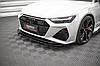 Сплітер Audi RS7 C8 тюнінг губа обвіс елерон (V1), фото 6
